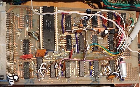 aufgebaute Platine